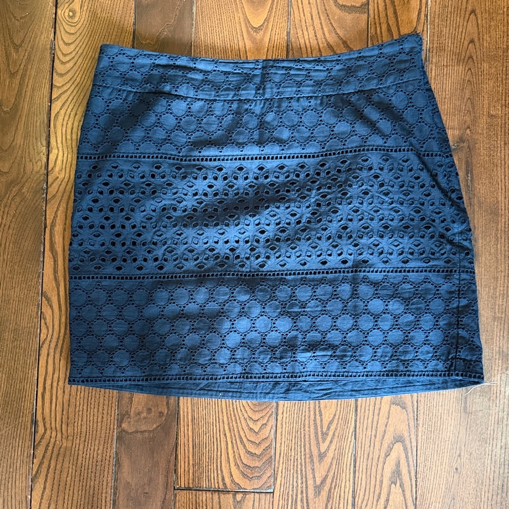 Banana Republic Navy Lace Mini Skirt
